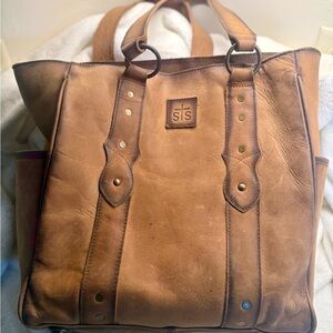 STS Ranchwear Tan Leather Baroness Basic Bliss Tote